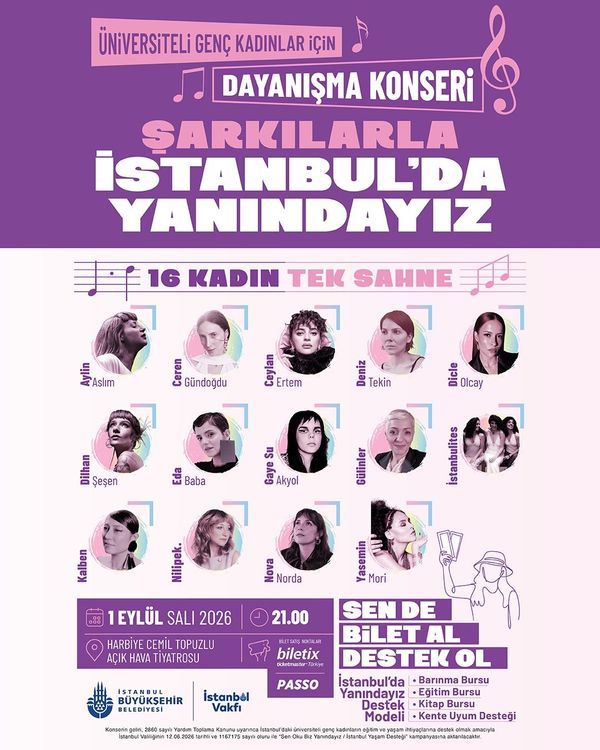 16 Kadın Sanatçı Harbiye’de Aynı Sahnede