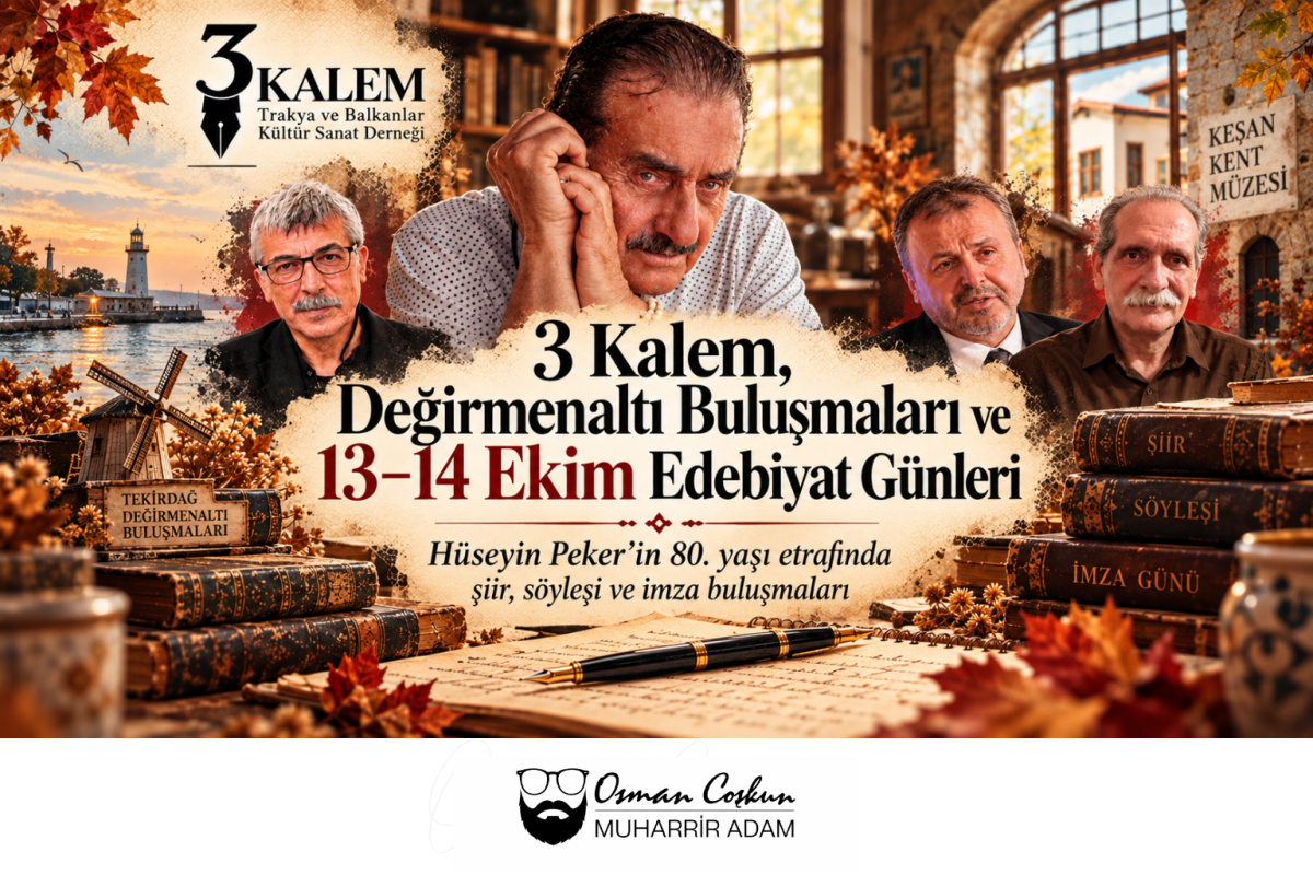 3 Kalem’den Tekirdağ ve Keşan’da Şiir ve Edebiyat Buluşmaları
