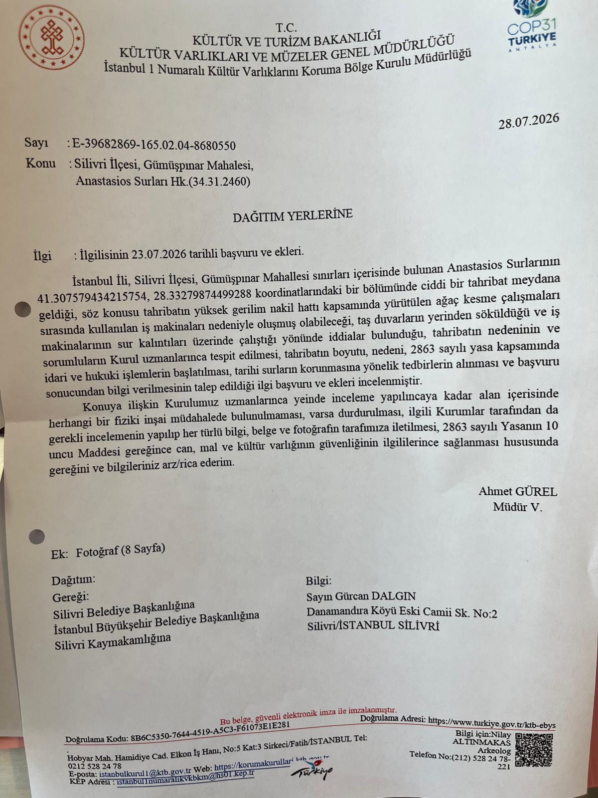 Anastasios Surları İçin Yapılan Başvuru Sonuç Verdi: Koruma Kurulu İnceleme Başlattı
