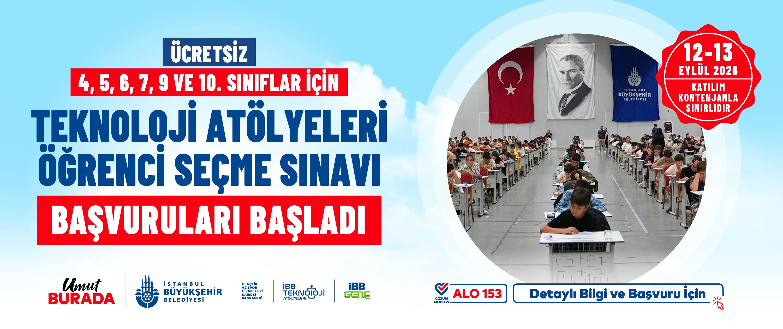 İBB Teknoloji Atölyesi Sınavı Başvuruları Başladı