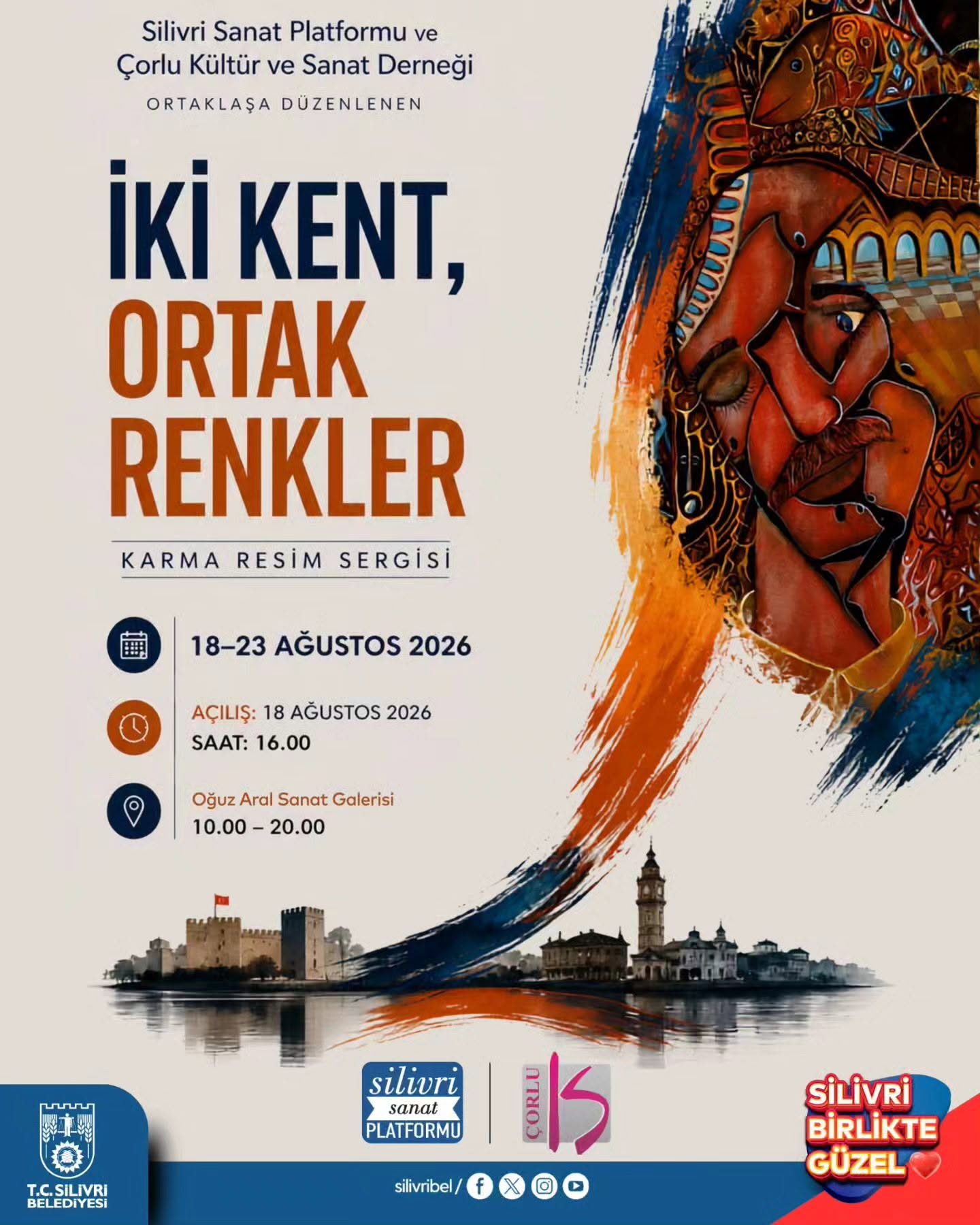 “İki Kent, Ortak Renkler” Karma Resim Sergisi Sanatseverlerle Buluşuyor