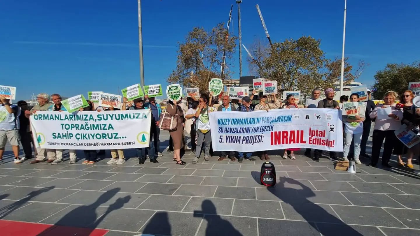 Kuzey Ormanları Savunması’ndan INRAIL Projesine Tepki: “5. Yıkım Dalgasına İzin Vermeyeceğiz”