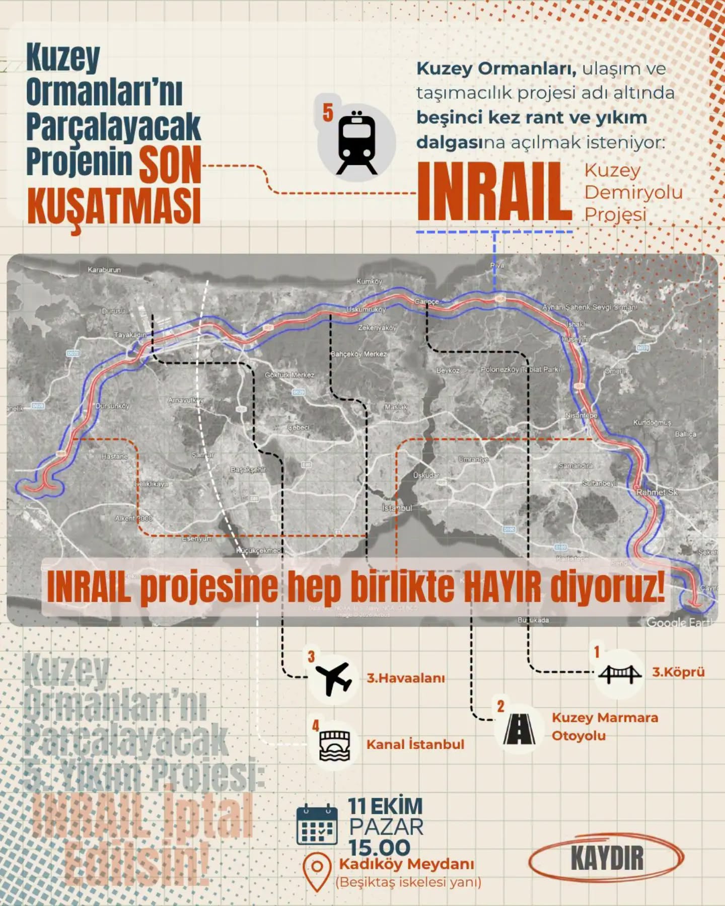Kuzey Ormanları Savunması’ndan INRAIL Projesine Tepki: “İptal Edilsin!”