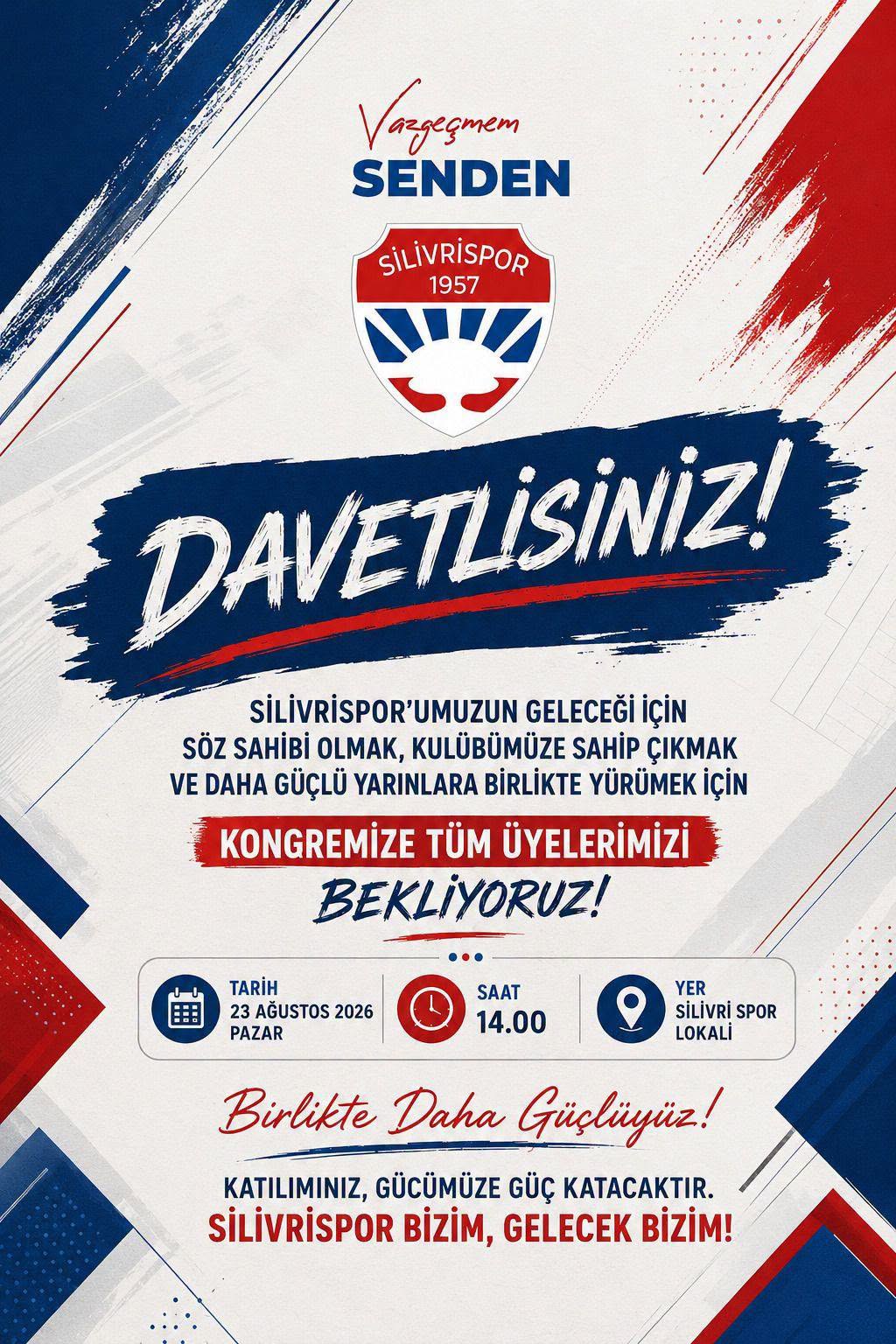 Silivrispor’da Kongre Heyecanı: “Birlikte Daha Güçlüyüz!”