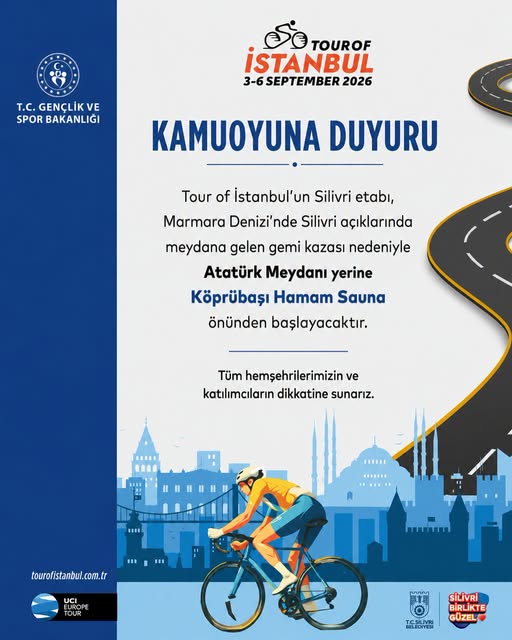 Tour of İstanbul’un Silivri Etabında Başlangıç Noktası Değişti