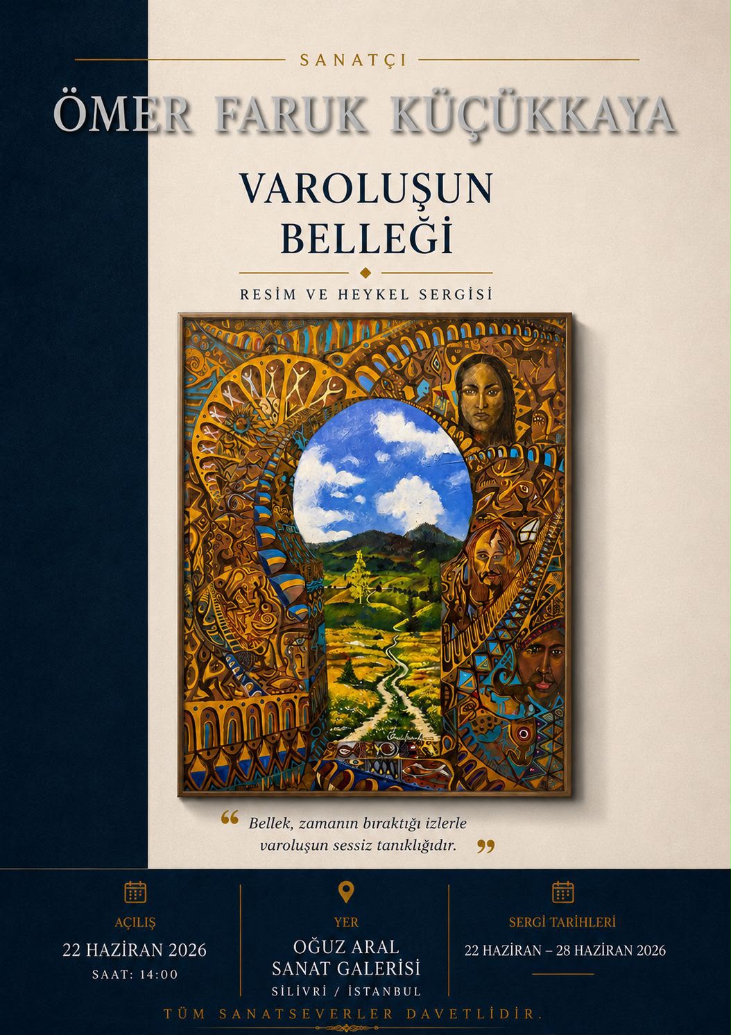 "Varoluşun Belleği" Sergisi Silivri'de Sanatseverlerle Buluşuyor