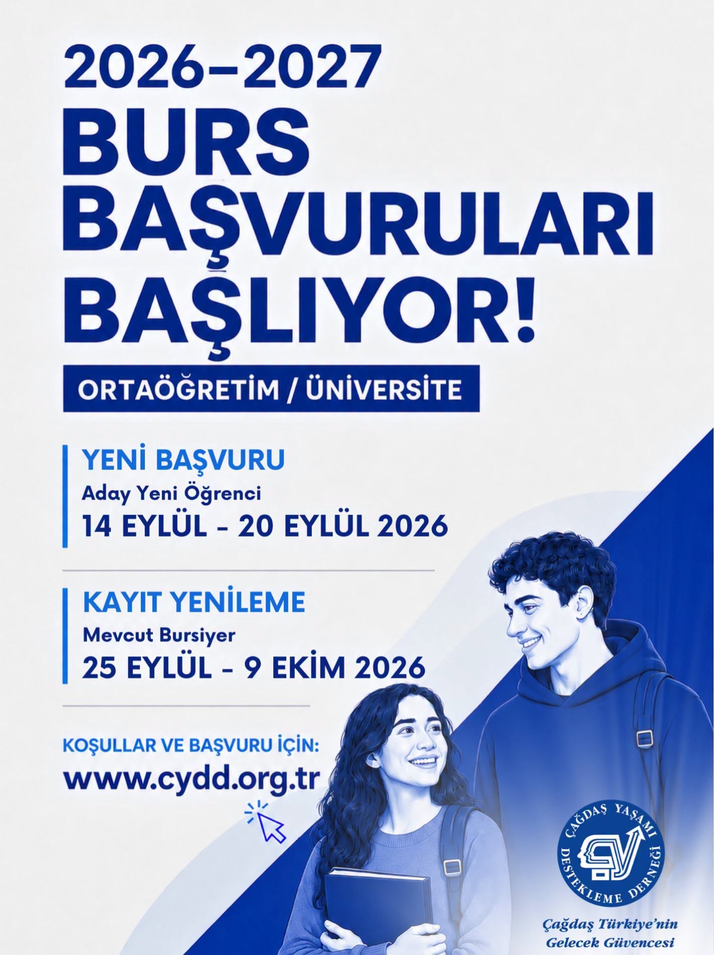 Yeni Dönem Burs Başvuruları 14 Eylül’de Başlıyor
